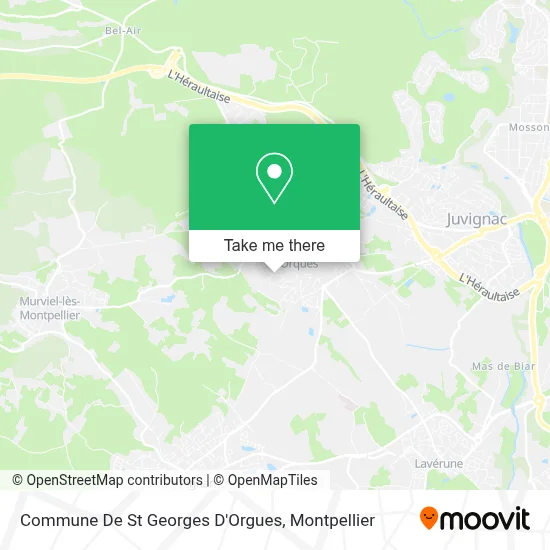 Commune De St Georges D'Orgues map