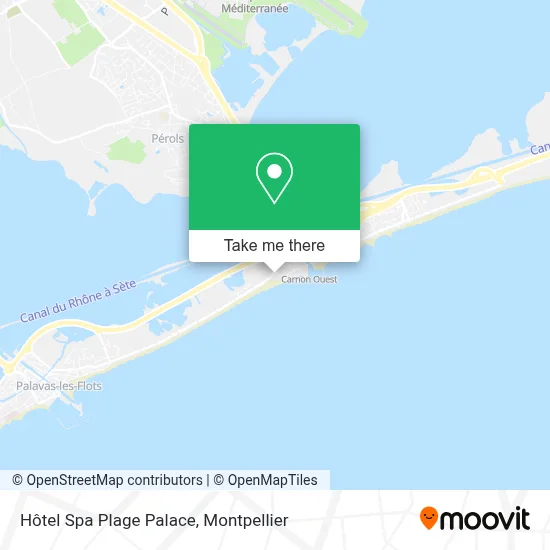 Hôtel Spa Plage Palace map