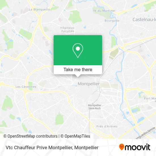Vtc Chauffeur Prive Montpellier map