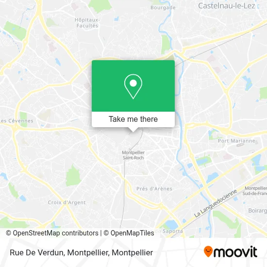 Rue De Verdun, Montpellier map