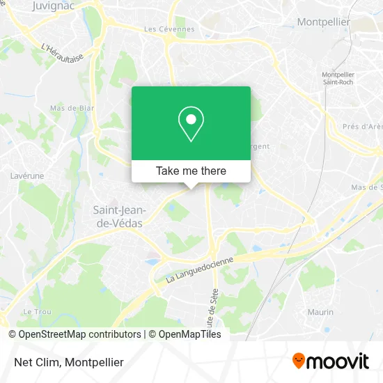 Net Clim map