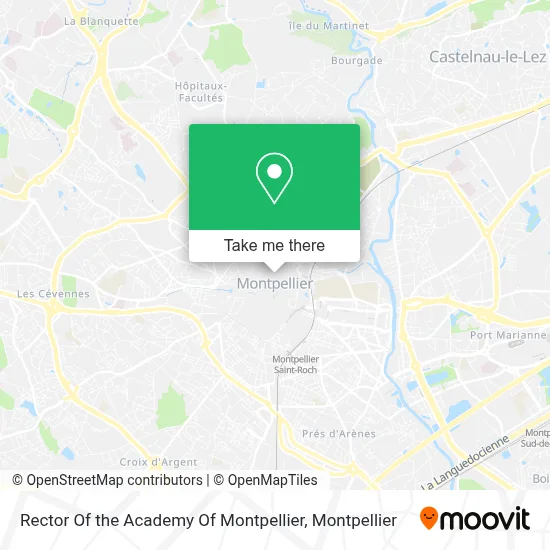 Rector Of the Academy Of Montpellier map