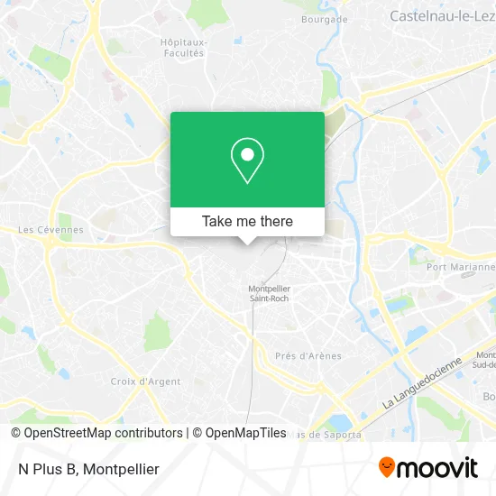 N Plus B map