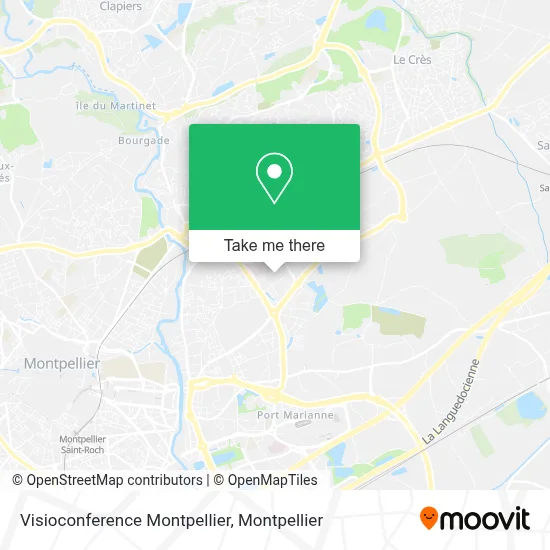 Visioconference Montpellier map