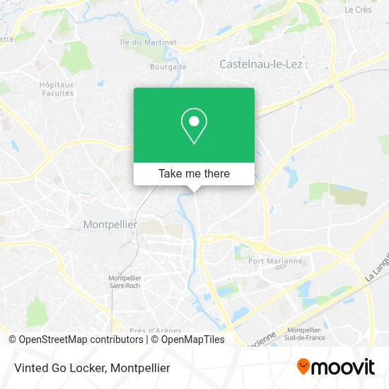 Vinted Go Locker map