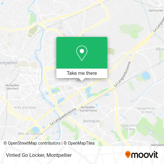Vinted Go Locker map