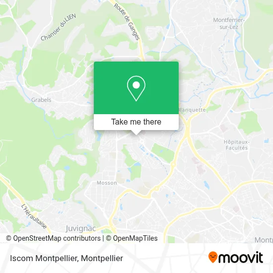 Iscom Montpellier map