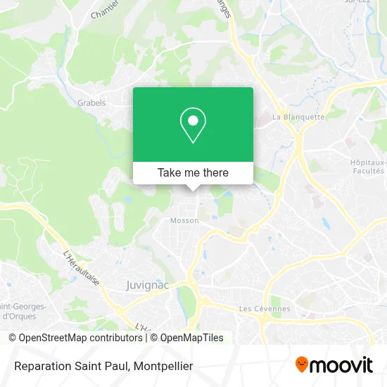 Reparation Saint Paul map