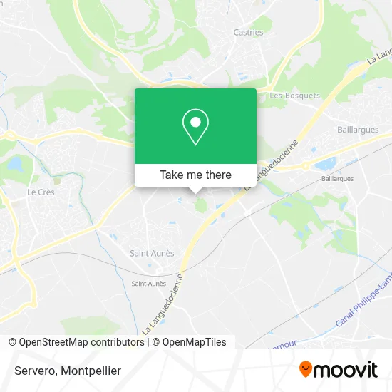 Servero map