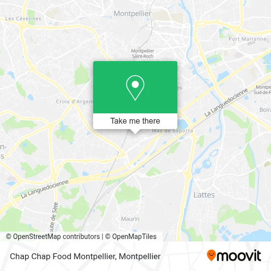 Chap Chap Food Montpellier map