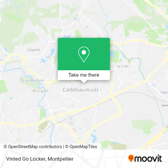 Vinted Go Locker map