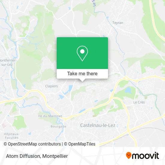 Atom Diffusion map
