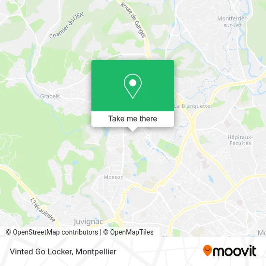 Vinted Go Locker map