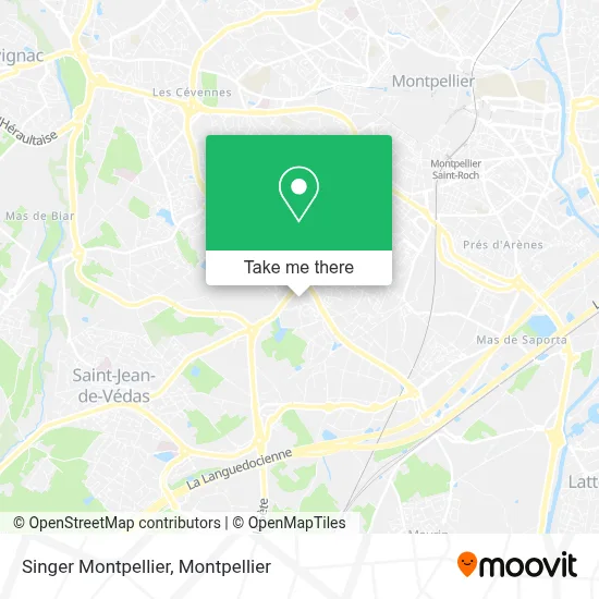 Singer Montpellier map