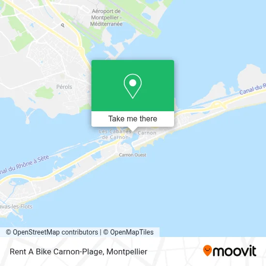 Rent A Bike Carnon-Plage map
