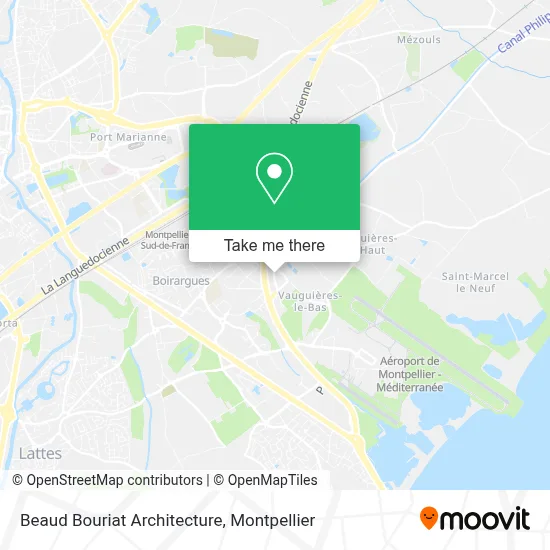 Beaud Bouriat Architecture map