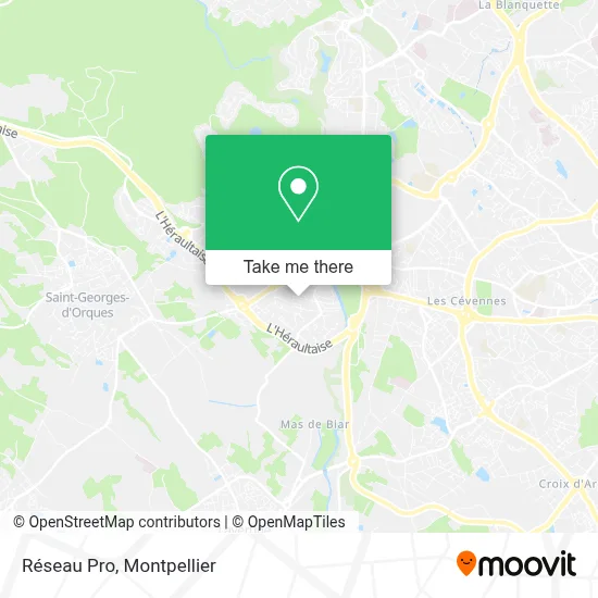 Réseau Pro map