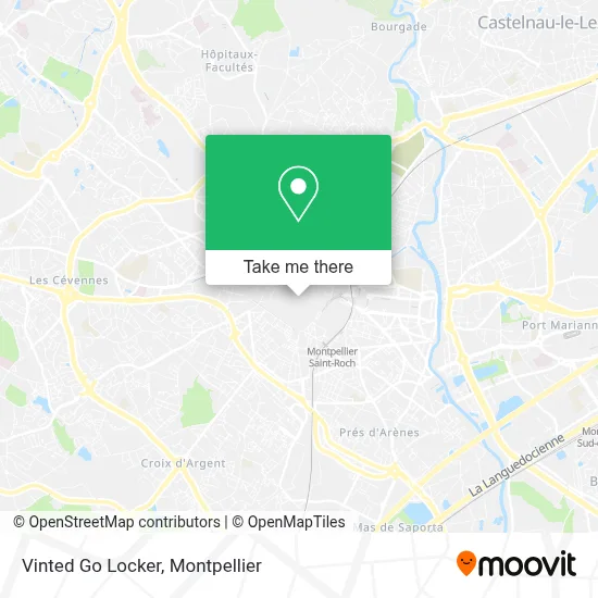 Vinted Go Locker map