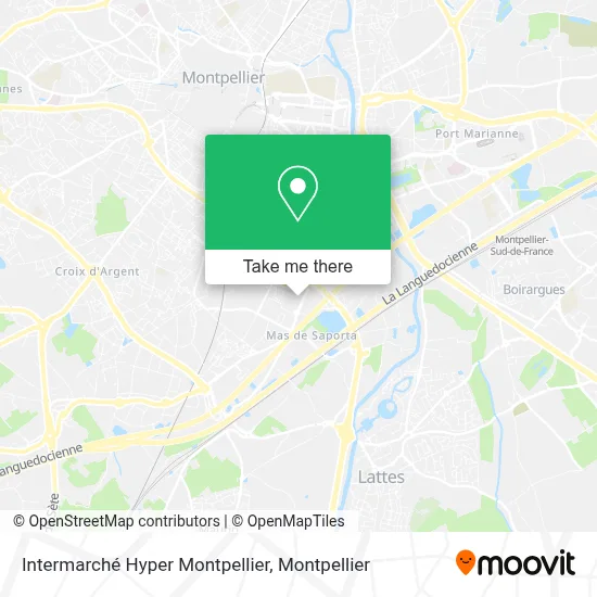 Intermarché Hyper Montpellier map