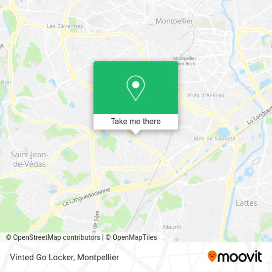 Vinted Go Locker map