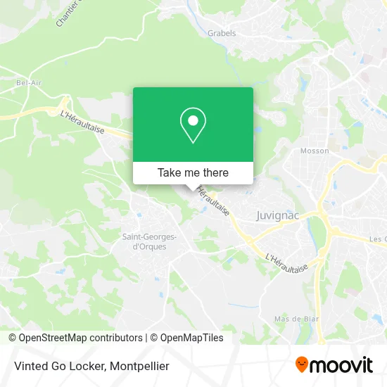 Vinted Go Locker map