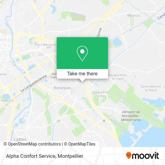 Alpha Confort Service map