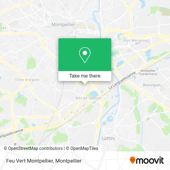 Feu Vert Montpellier map
