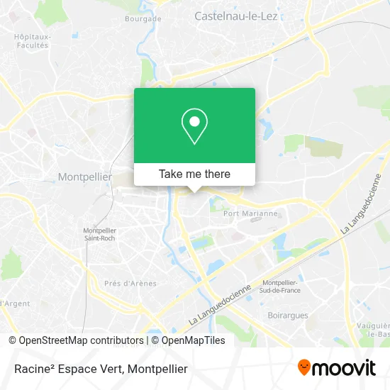 Racine² Espace Vert map
