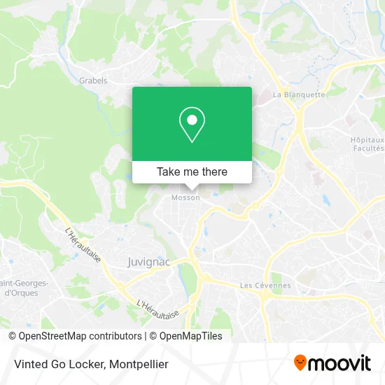 Vinted Go Locker map