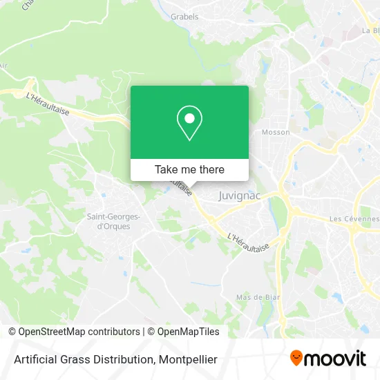 Artificial Grass Distribution map