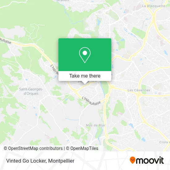 Vinted Go Locker map