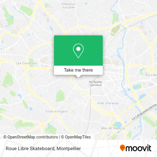 Roue Libre Skateboard map