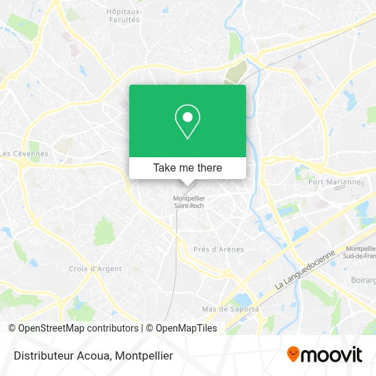 Distributeur Acoua map
