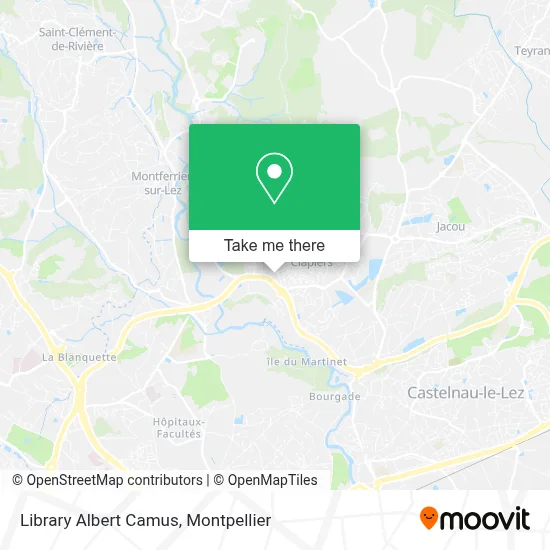 Library Albert Camus map