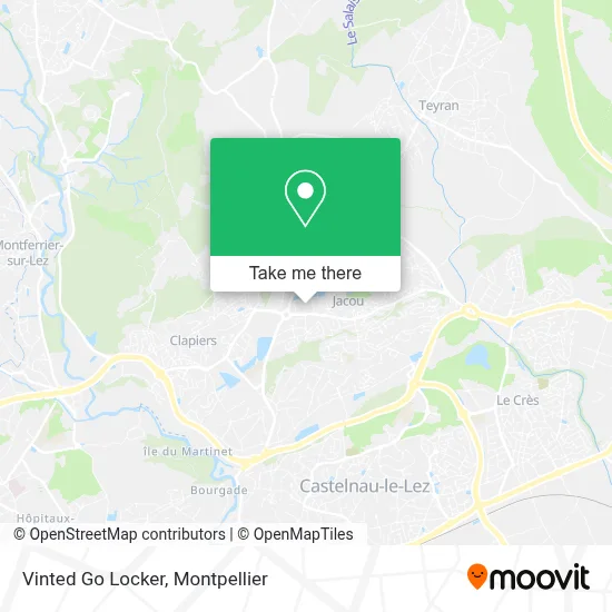 Vinted Go Locker map