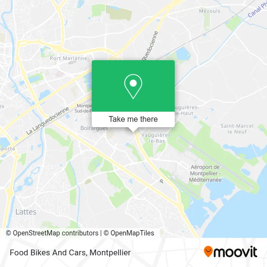 Food Bikes And Cars map