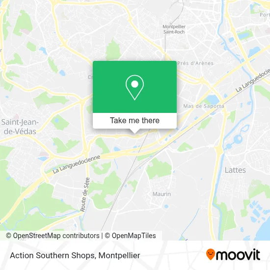 Action Southern Shops map