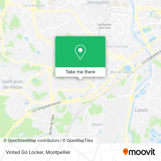 Vinted Go Locker map