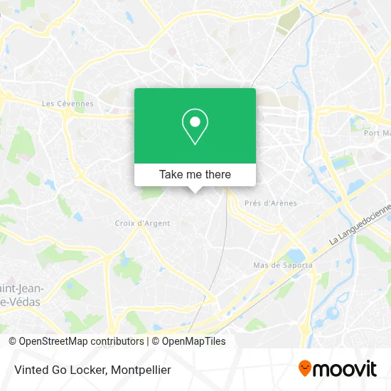 Vinted Go Locker map
