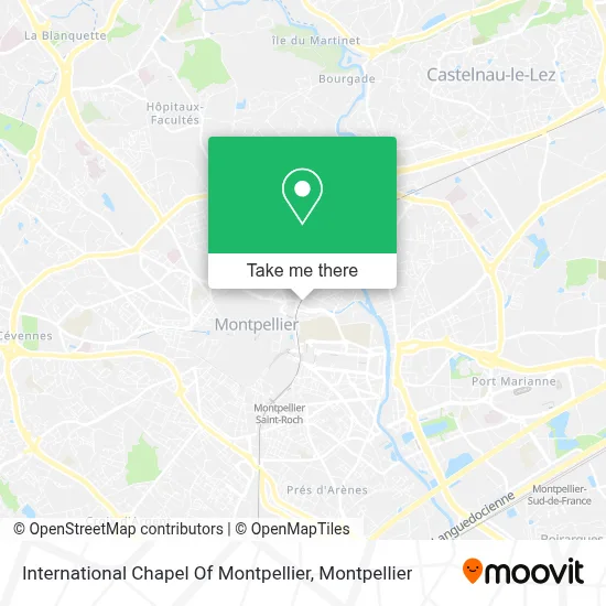 International Chapel Of Montpellier map