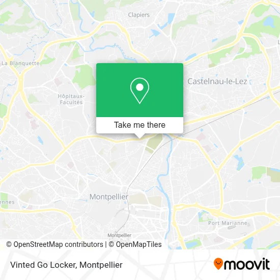 Vinted Go Locker map