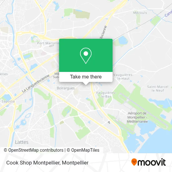 Cook Shop Montpellier map