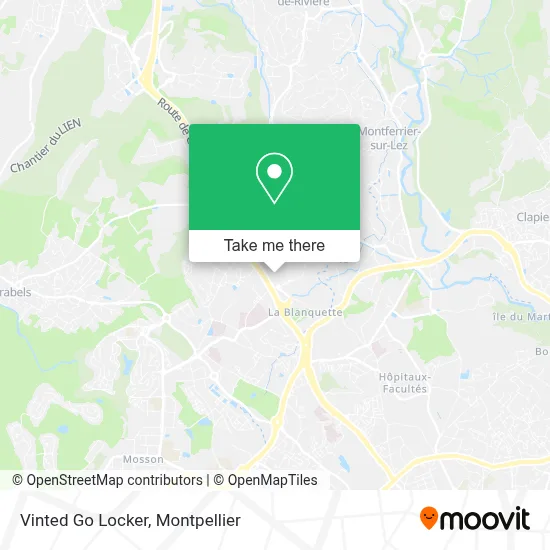 Vinted Go Locker map