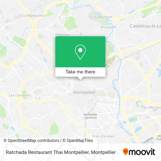 Ratchada Restaurant Thai Montpellier map