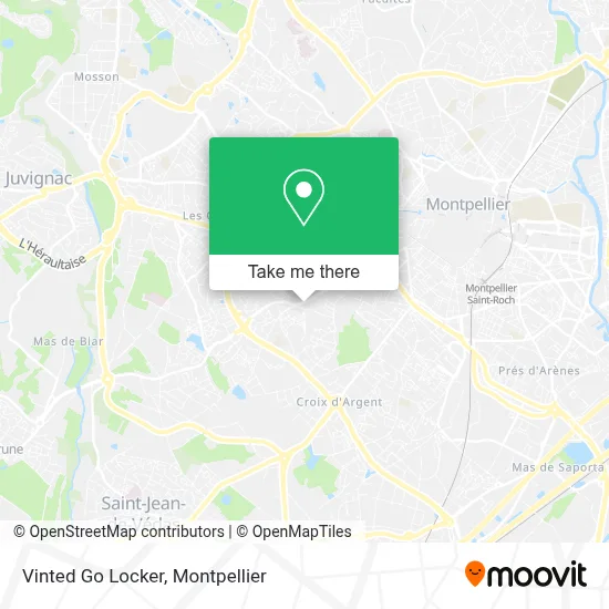 Vinted Go Locker map