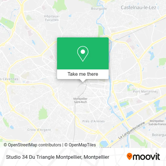 Studio 34 Du Triangle Montpellier map