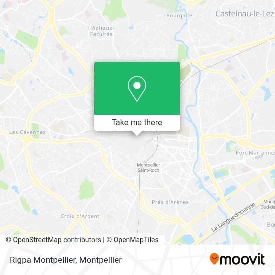 Rigpa Montpellier map