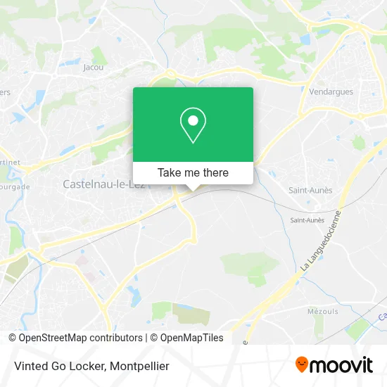 Vinted Go Locker map