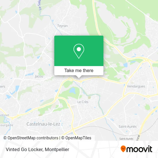Vinted Go Locker map