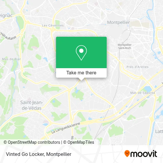 Vinted Go Locker map